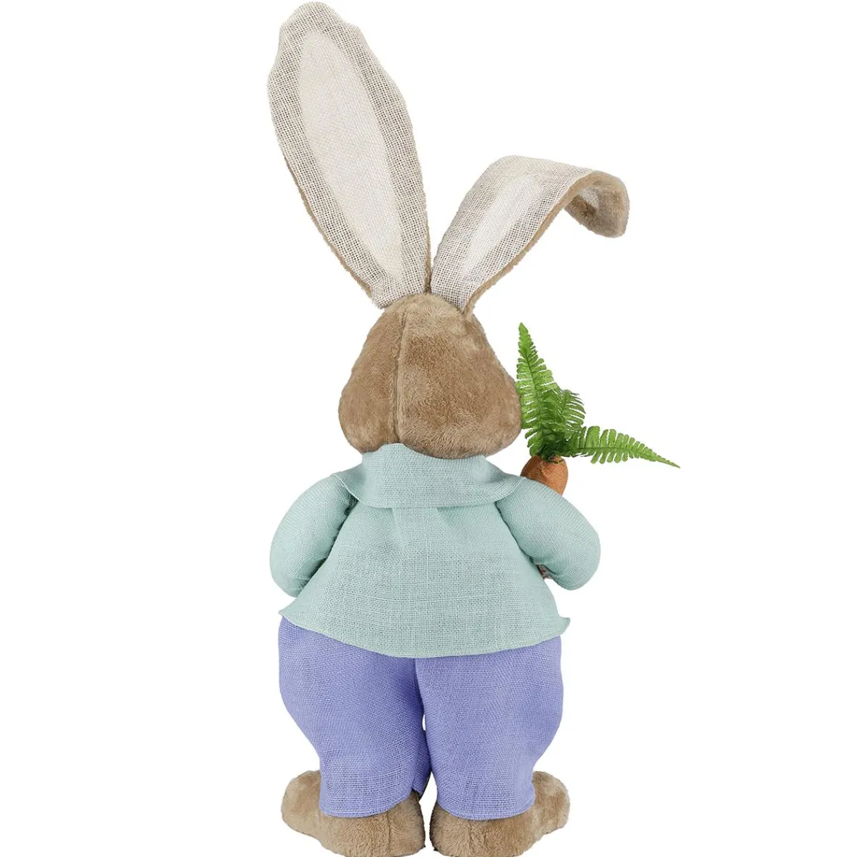 Decoración De Pascua>DecoWoerner Conejo De Pascua XXL De Peluche Con Zanahoria Y Pala 36 X 23 X 92 Cm marrón