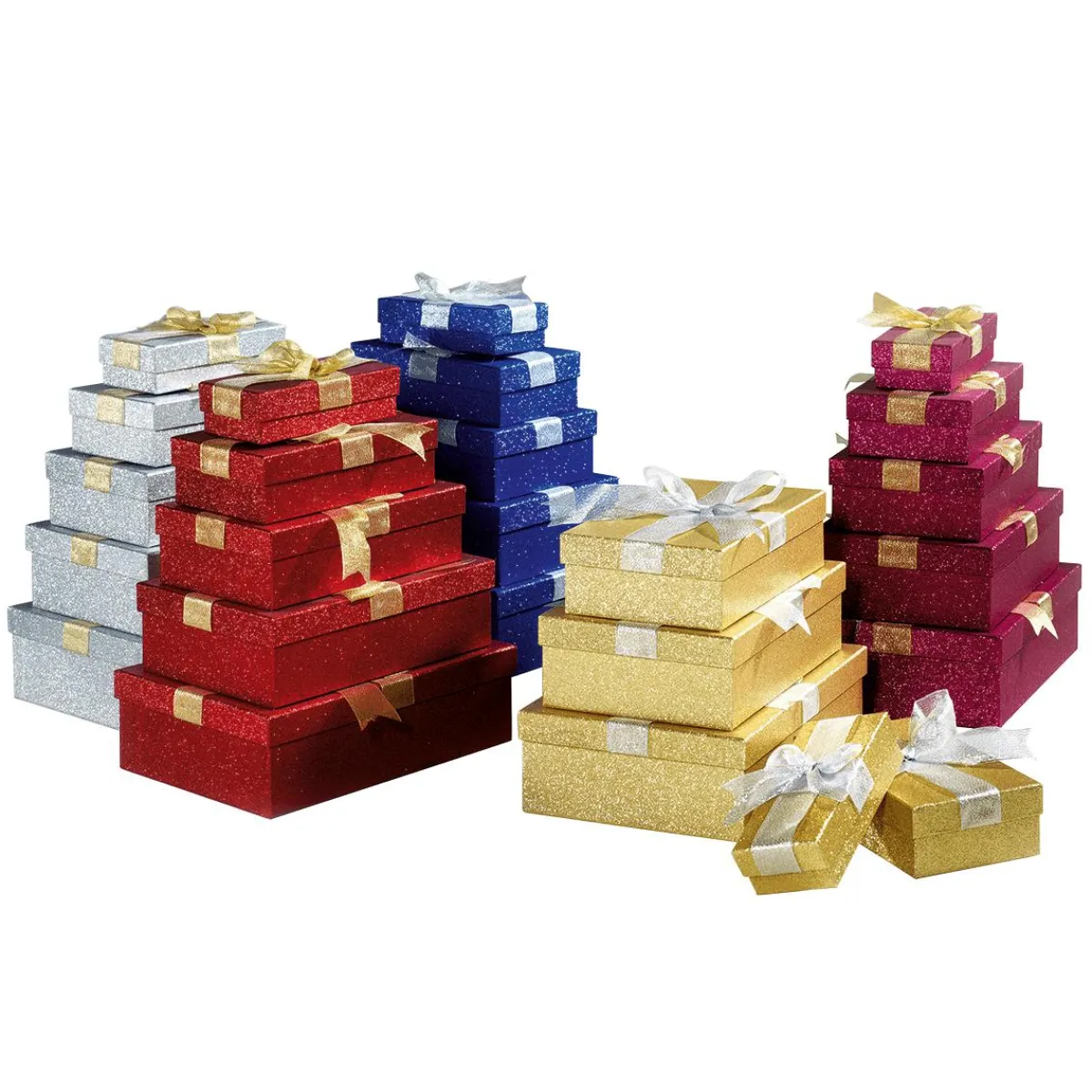 Cajas De Regalo>DecoWoerner Conjunto De Cajas De Regalo , 5 Piezas oro