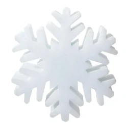 Decoración De Invierno|Figuras De Navidad>DecoWoerner Copo De Nieve "cristal De Hielo" 3D 40 Cm Ø blanco