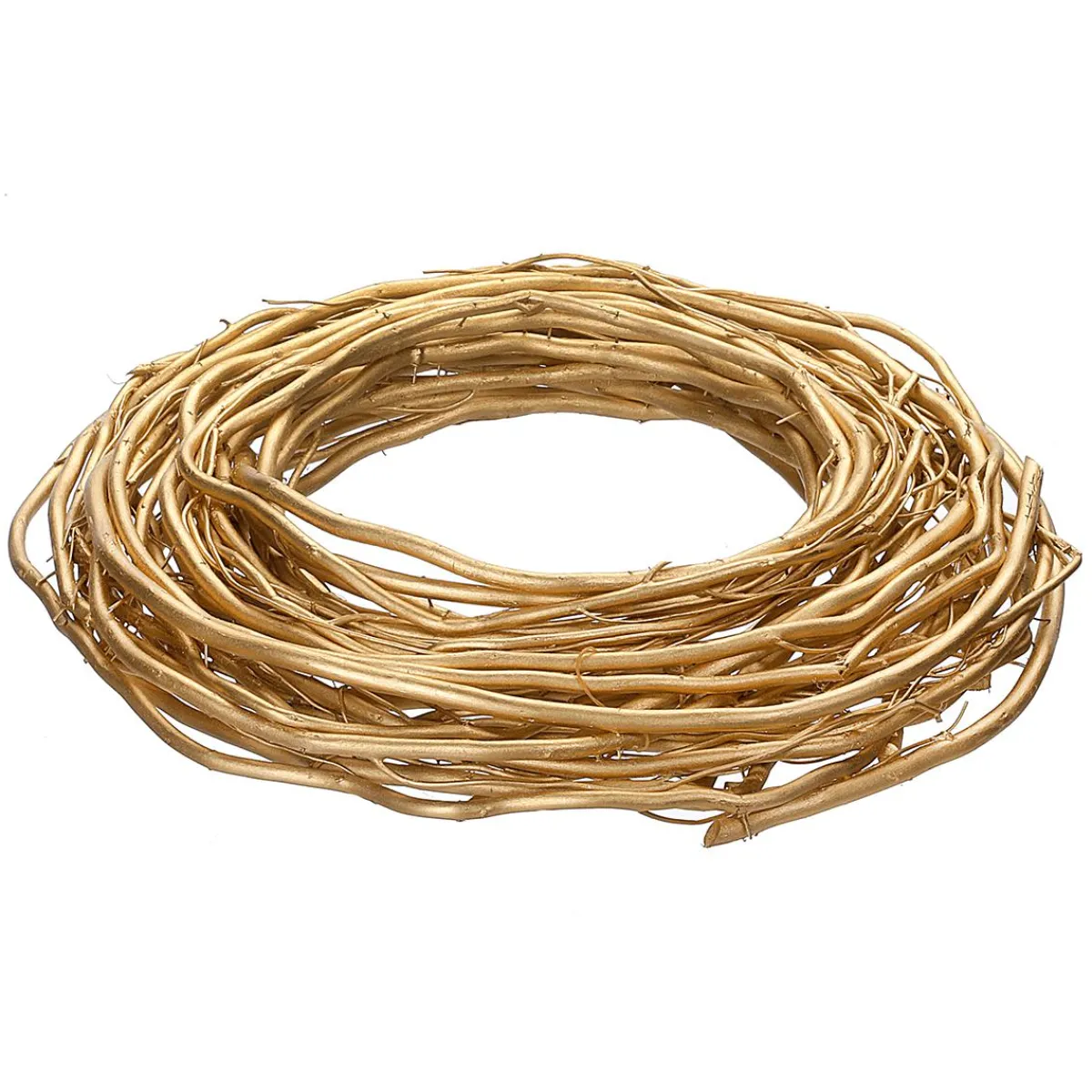 Decoración De Otoño|Coronas De Navidad>DecoWoerner Cna De Puerta De Rama De Sauce Lacada En 40 Cm oro