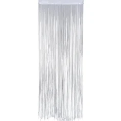 Decoración Temática>DecoWoerner Cortina De Cuerdas Blanca, 200 X 90 Cm blanco