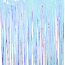 Decoración Temática>DecoWoerner Cortina De Espumillón Iridiscente De 200 Cm transparente