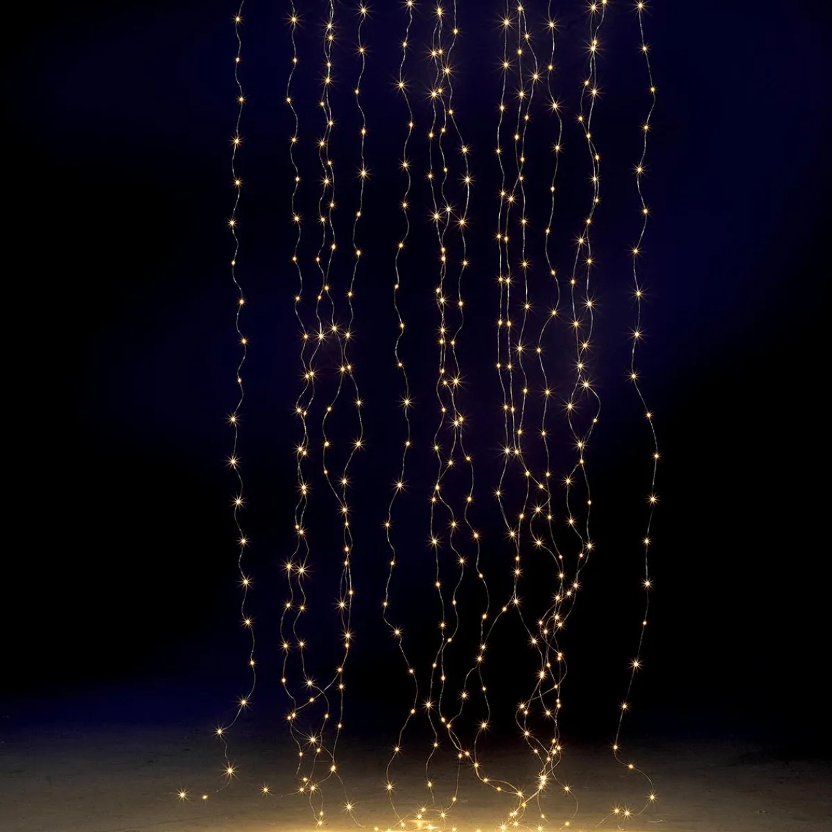 Luces De Navidad>DecoWoerner Cortina De Luces De Alambre LED Para Exteriores, 300 X 200 Cm plata