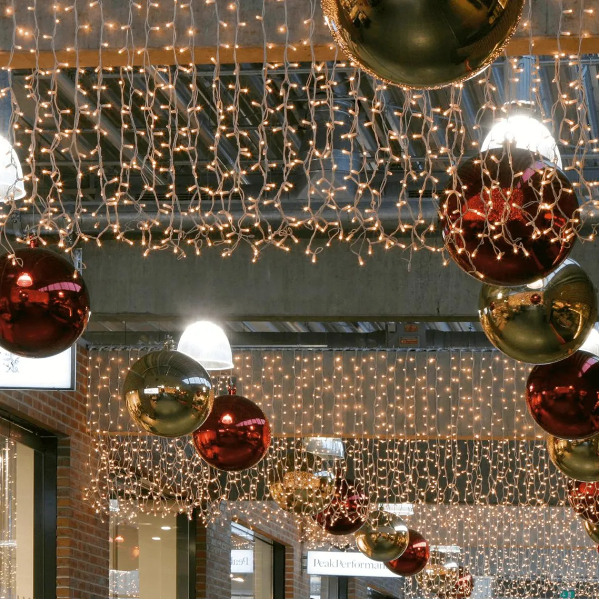 Luces De Navidad>DecoWoerner Cortina De Luces LED Para Uso Profesional Sistema IP20, 300 LED, 150 X 200 Cm, Sin Cable