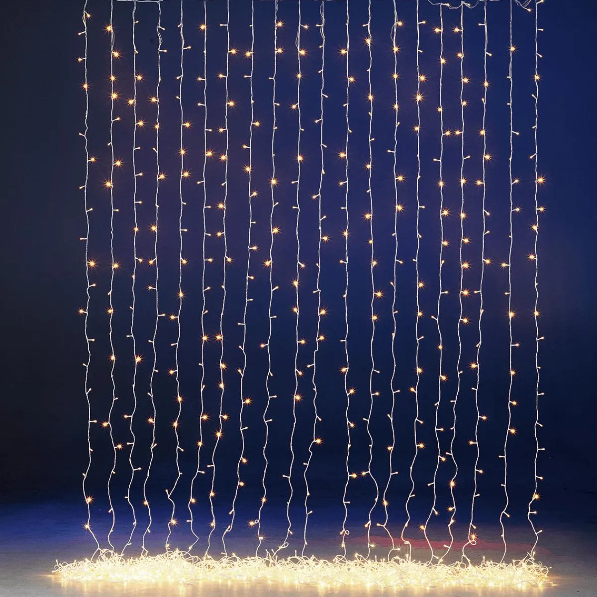 Luces De Navidad>DecoWoerner Cortina De Luces LED 24V Para Exteriores, 500 LED, 300 X 200 Cm blanco