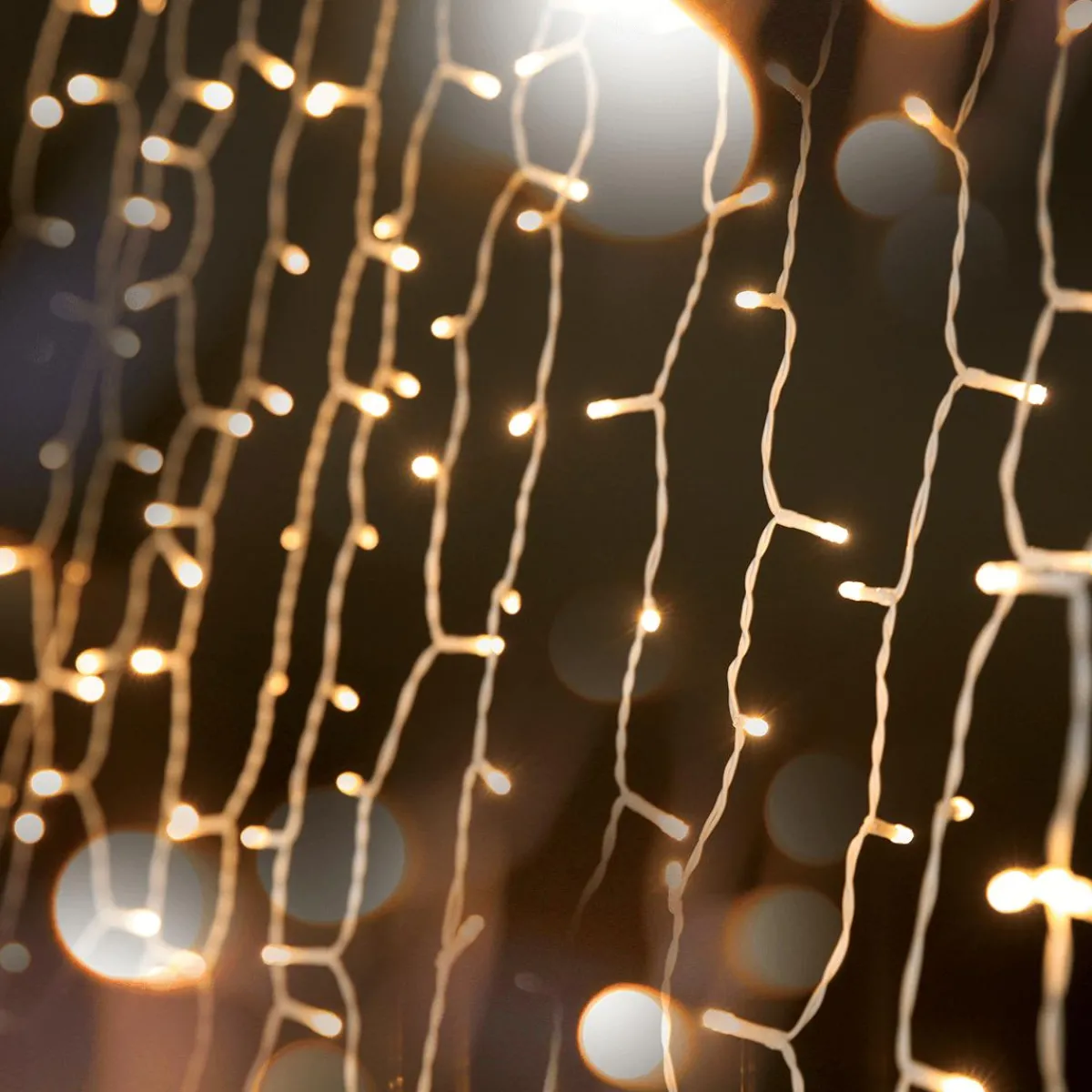 Luces De Navidad>DecoWoerner Cortina De Luces LED 24V Para Exteriores, 1160 LED, 700 X 200 Cm