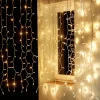 Luces De Navidad>DecoWoerner Cortina De Luz Blanca 200 X 150 Cm 300 LED Blanco Cálido IP44