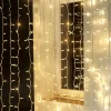Luces De Navidad>DecoWoerner Cortina De Luz LED Profesional IP67, 900 Cm Sin Cable De Alimentación, Blanca