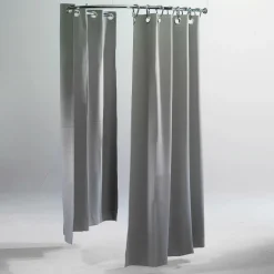 Probadores Y Cortinas>DecoWoerner Cortina De Vestuario, Longitud 200 Cm, Poco Inflamable, Gris