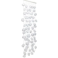 Decoración De Verano|Decoración De Primavera>DecoWoerner Cortina Decorativa Con Plumas, 190 X 90 Cm blanco
