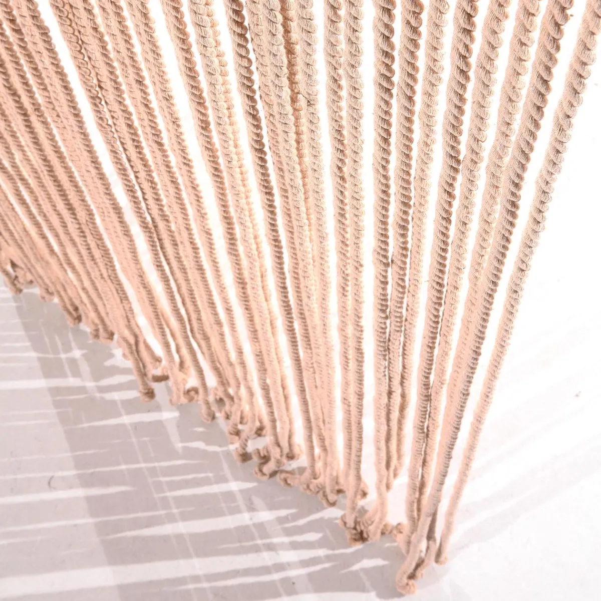 Decoración De Verano>DecoWoerner Cortina Decorativa Cuerdas Longitud 200 Cm Beige