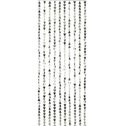 Decoración Temática>DecoWoerner Cortina Decorativa "Triángulo" Longitud 240 Cm plata
