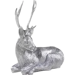 Decoración De Animales>DecoWoerner Corzo Macho Decorativo, Longitud: 70 Cm plata