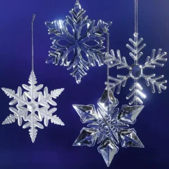 Decoración De Invierno|Figuras De Navidad>DecoWoerner Cristales De Hielo Decorativos, 20 Piezas transparente
