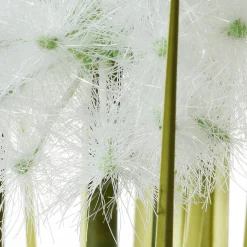 Decoración De Verano|Decoración De Primavera>DecoWoerner Césped Artificial Con Dientes De León En Maceta Negra 70 Cm verde