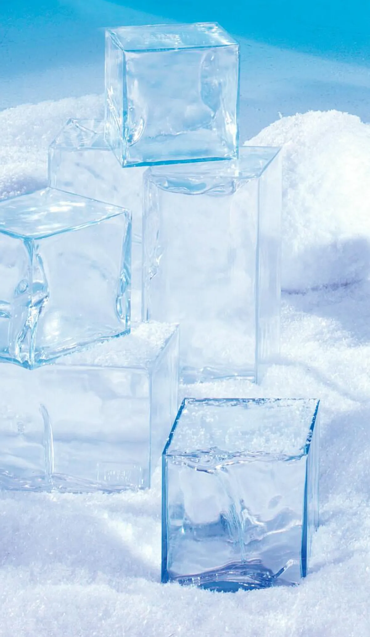 Decoración De Invierno>DecoWoerner Cubo De Hielo Decorativo 23 X 46 Cm transparente