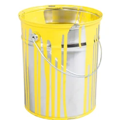 Decoración Temática>DecoWoerner Cubo De Pintura Decorativa De 23 Cm De Alto, amarillo