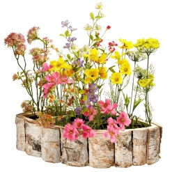 Macetas Y Artículos De Decoración>DecoWoerner Cuenco De Flores "Abedul" De 57 Cm Madera natural