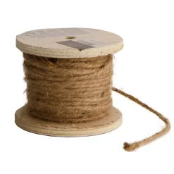Ayudas Y Herramientas De Decoración>DecoWoerner Cuerda De Cáñamo En Bobina De Madera De Unos 16 M De Longitud 50 G marrón