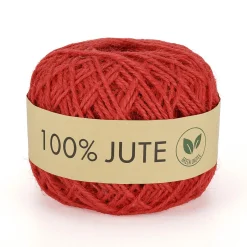 Cintas De Regalo|Go Green - Envoltorio Para Regalo Ecológico>DecoWoerner Cuerda De Yute Ø 1,5 Mm, 100 M, Roja