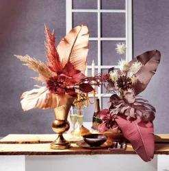 Decoración De Otoño|Flores Artificiales>DecoWoerner Dalia Artificial 56 Cm do rosa