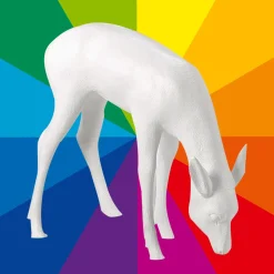 Decoración De Animales>DecoWoerner Deco Ciervo Pastando 75 Cm De Altura, Color A Elegir