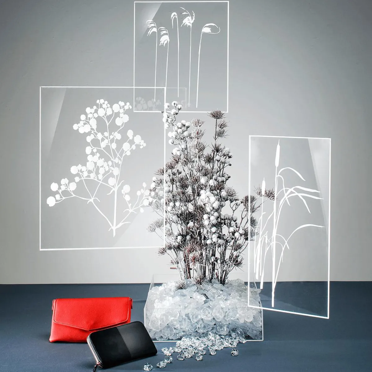 Decoración Dispersa|Decoración De Invierno>DecoWoerner Deco Crushed Ice, Acrílico, 500 G transparente