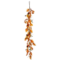 Decoración De Otoño|Guirnaldas Y Vides>DecoWoerner Deco Physalis Vine 15 X 145 Cm naranja