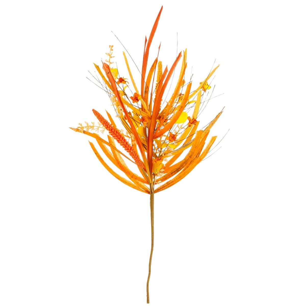 Decoración De Otoño|Ramas Y Ramitas>DecoWoerner Decoración Artificial De Otoño Rama "Autumn Mix" 2 Piezas 55 Cm naranja