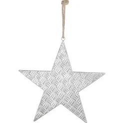 Decoración De Invierno|Estrella De Navidad>DecoWoerner Decoración Estrella 44 Cm plata