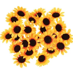 Decoración Dispersa|Decoración De Primavera>DecoWoerner Decoración Flores Girasoles, Paquete De 24 Piezas amarillo