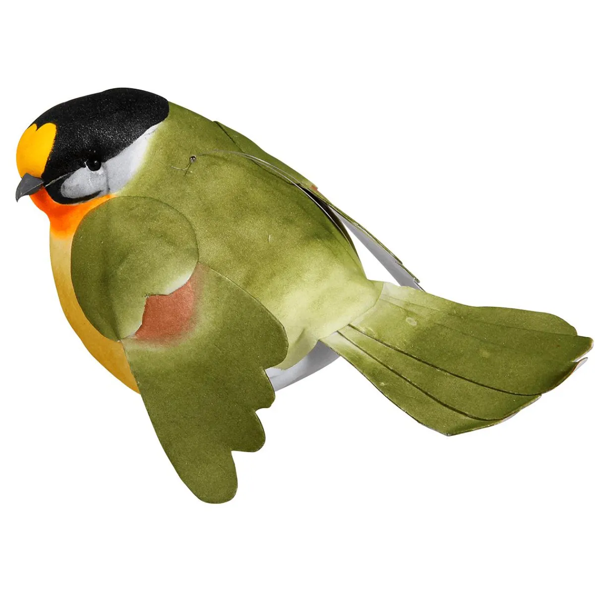 Decoración De Animales|Decoración De Primavera>DecoWoerner Decoración Pájaro -naranja 19 Cm verde