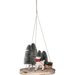 Figuras De Navidad>DecoWoerner Disco De Madera Decorativo Ø 50 Cm multicolor