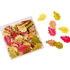 Decoración Dispersa|Decoración De Otoño>DecoWoerner Dispersión De Hojas De Otoño 72 Piezas 3,5 X 4 Cm marrón