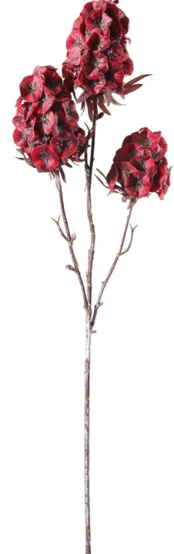 Decoración De Primavera|Flores Artificiales>DecoWoerner Escabiosa Artificial 49 Cm rojo
