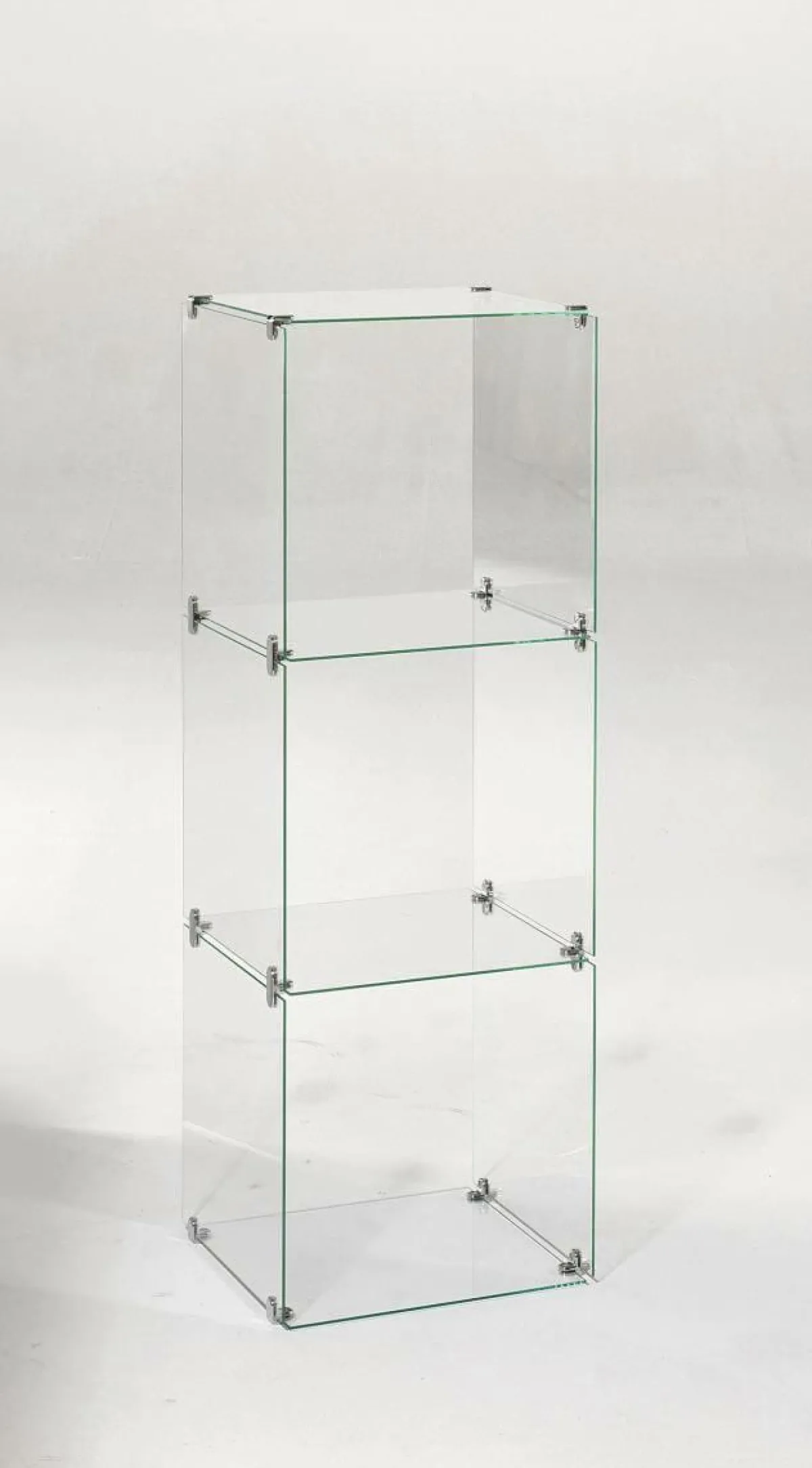 Expositores Para Tiendas>DecoWoerner Escaparate Cúbico De Vidrio De Bricolaje, Sin Paredes Traseras, Altura 124 Cm transparente