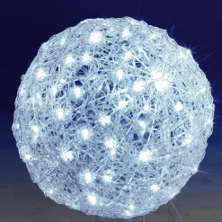 Luces De Navidad>DecoWoerner Esfera Luminosa De Luz LED De Fibras Acrílicas, Ø 50 Cm blanco