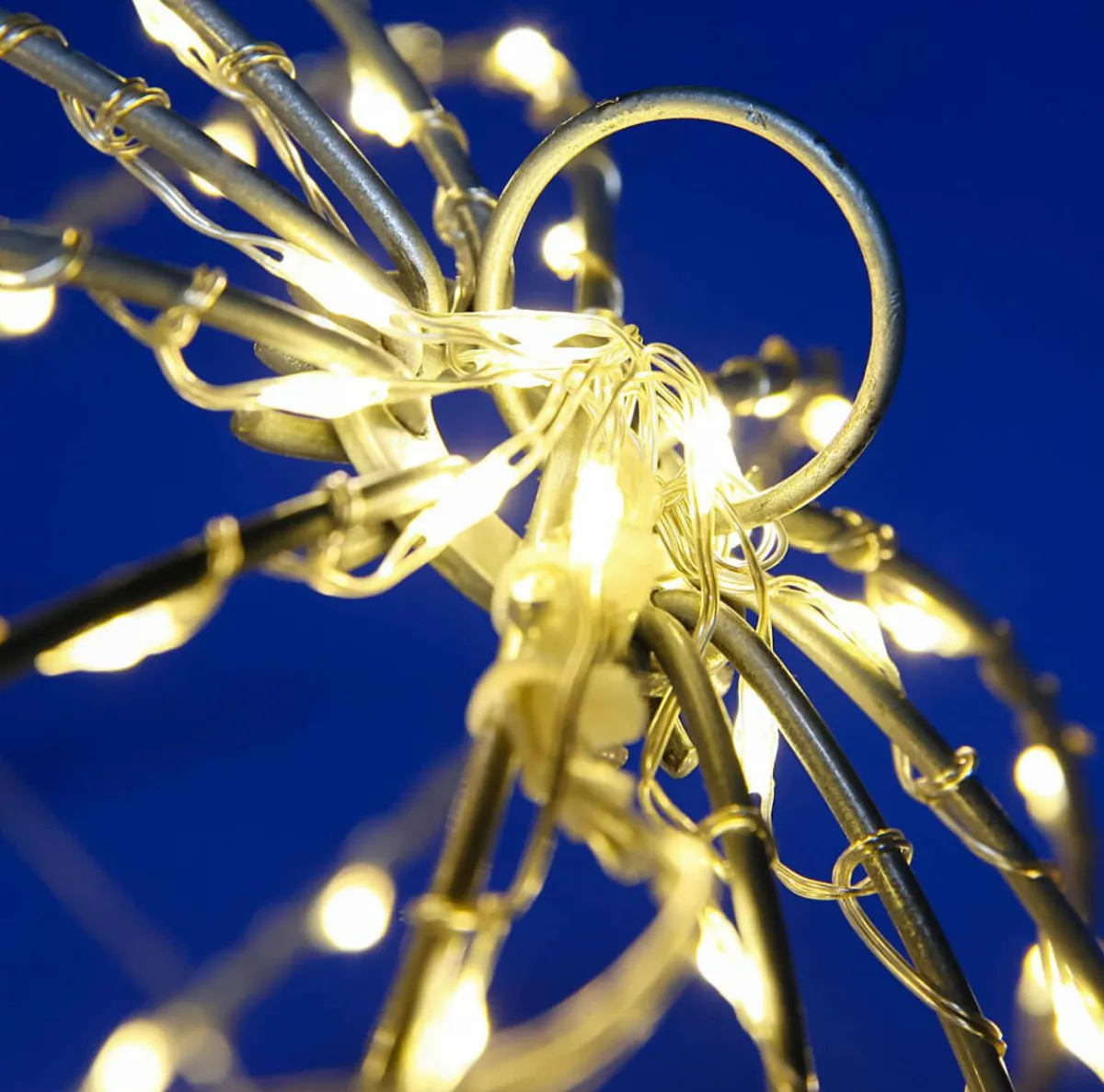 Luces De Navidad>DecoWoerner Esfera Luminosa LED Para Exteriores, LED Cálido - Blanco, Ø 30 Cm plata