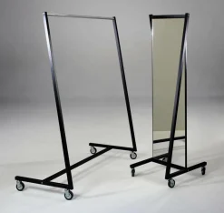 Expositores Para Tiendas>DecoWoerner Espejo De Probador Y De Pared VOGUE Altura 168 Cm Gris