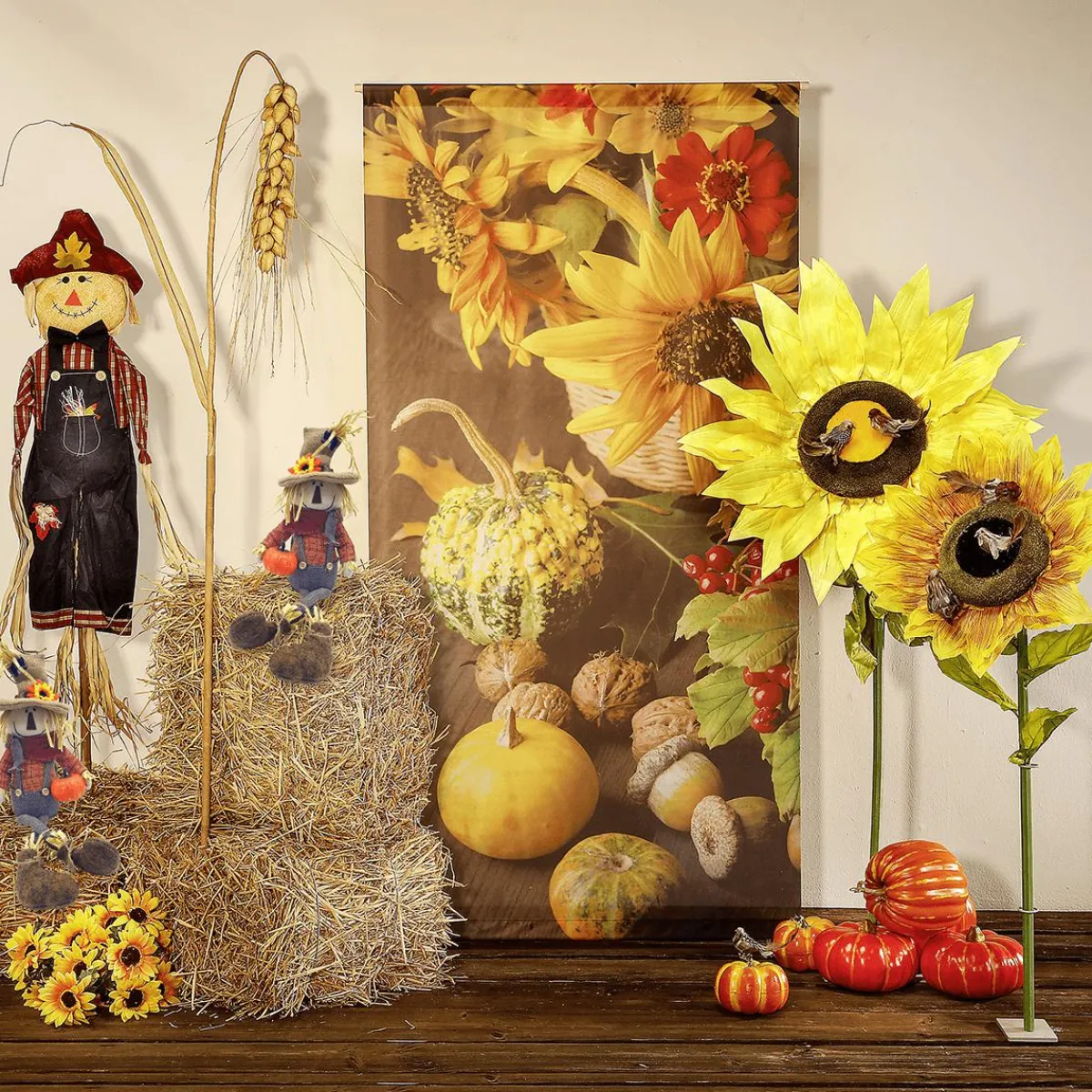 Decoración De Otoño>DecoWoerner Espiga De Trigo Decorativa, Altura 170 Cm Beige