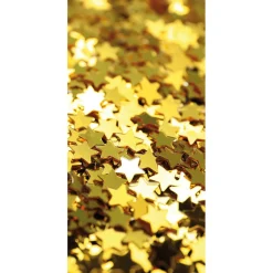 Pancartas De Navidad E Invierno>DecoWoerner Estandarte De Tela Estrellas Doradas 100 X 200 Cm oro