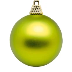 Bolas De Navidad>DecoWoerner Estera, Bolas De Plástico Claro, 6 Cm Ø - 24 Piezas verde