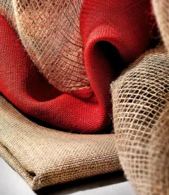 Telas|Decoración Temática>DecoWoerner Estopa, Anchura: 140 Cm marrón