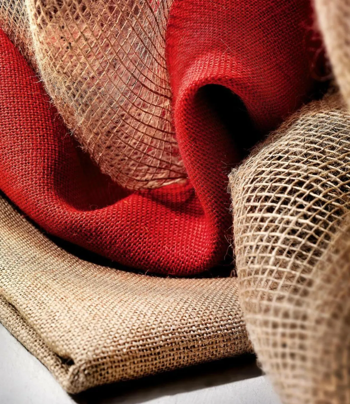 Telas|Decoración Temática>DecoWoerner Estopa, Anchura: 140 Cm marrón