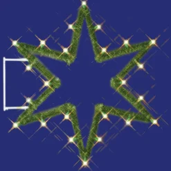 Luces De Navidad>DecoWoerner Estrella De 6 Puntas, 135 X 150 Cm