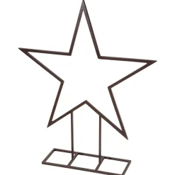 Estrella De Navidad>DecoWoerner Estrella De Metal Altura 80 Cm negro