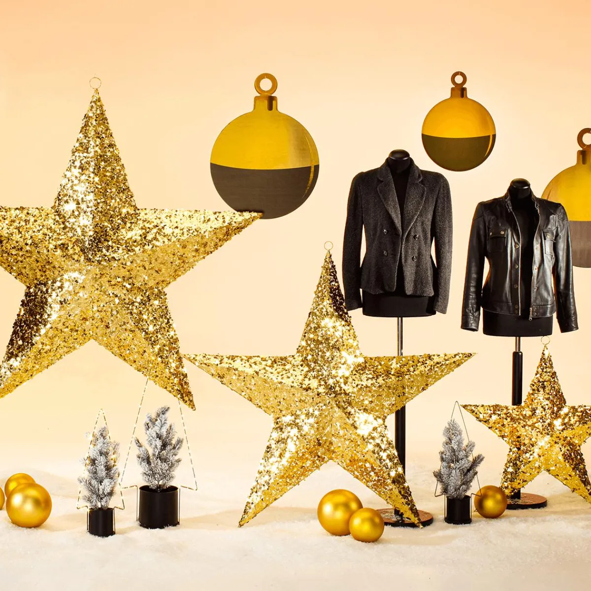 Estrella De Navidad>DecoWoerner Estrella Decorativa, Dorado, Ø 80 Cm oro