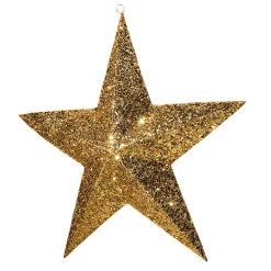 Decoración Navideña Xxl|Estrella De Navidad>DecoWoerner Estrella Decorativa, Dorado, Ø 150 Cm oro