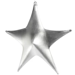 Decoración Temática|Decoración Navideña Xxl>DecoWoerner Estrella Extensible Ø 150 Cm, Ignífuga B1 plata