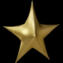 Decoración Temática|Decoración Navideña Xxl>DecoWoerner Estrella Extensible Ø 200 Cm, Ignífuga B1 oro